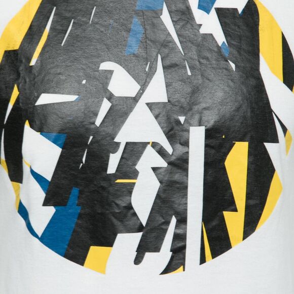 Dior Homme White Printed Cotton Short Sleeve Round Neck T-Shirt Xs